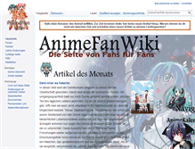 Tablet Screenshot of animefanwiki.de